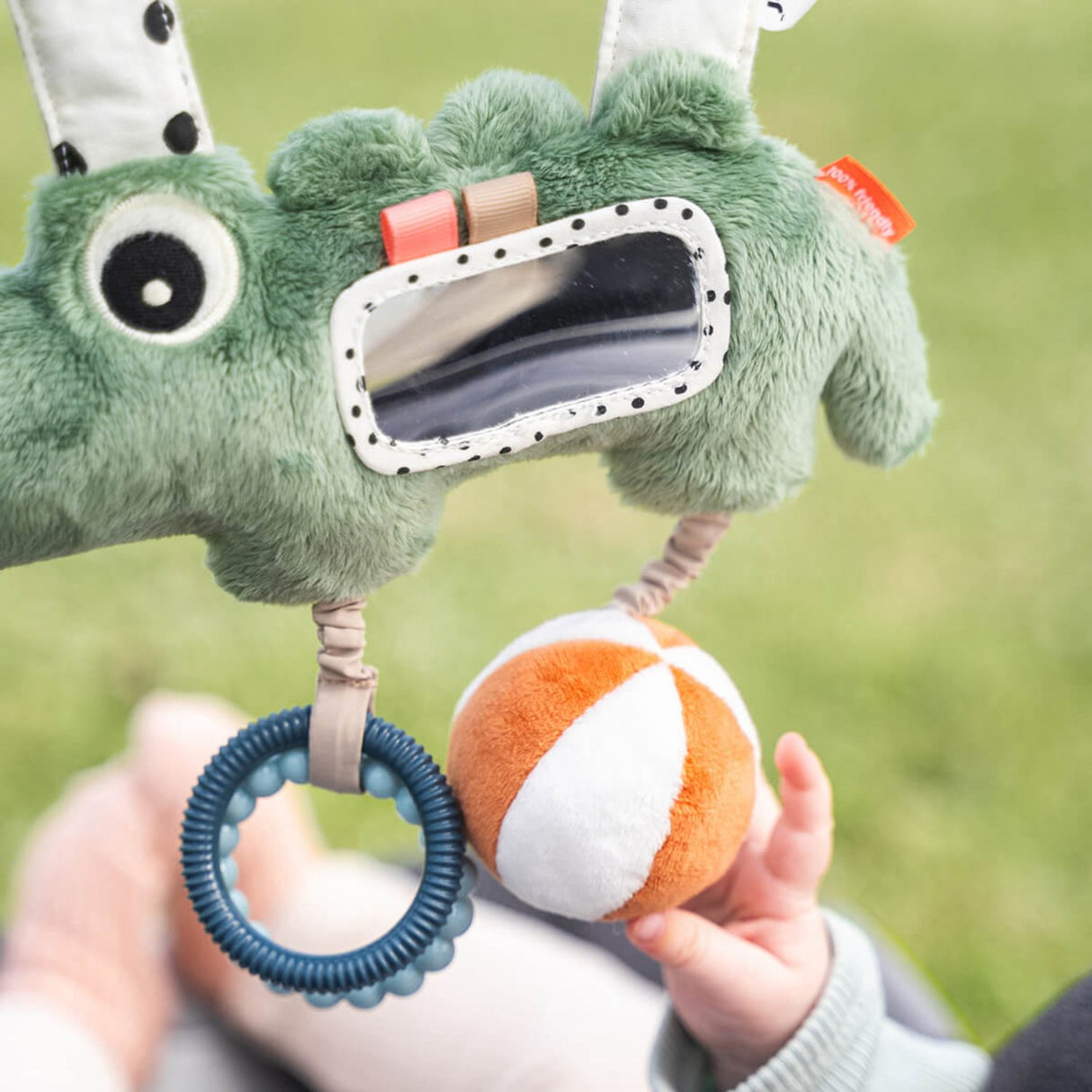 DonebyDeer Green Croco Activity Hanger