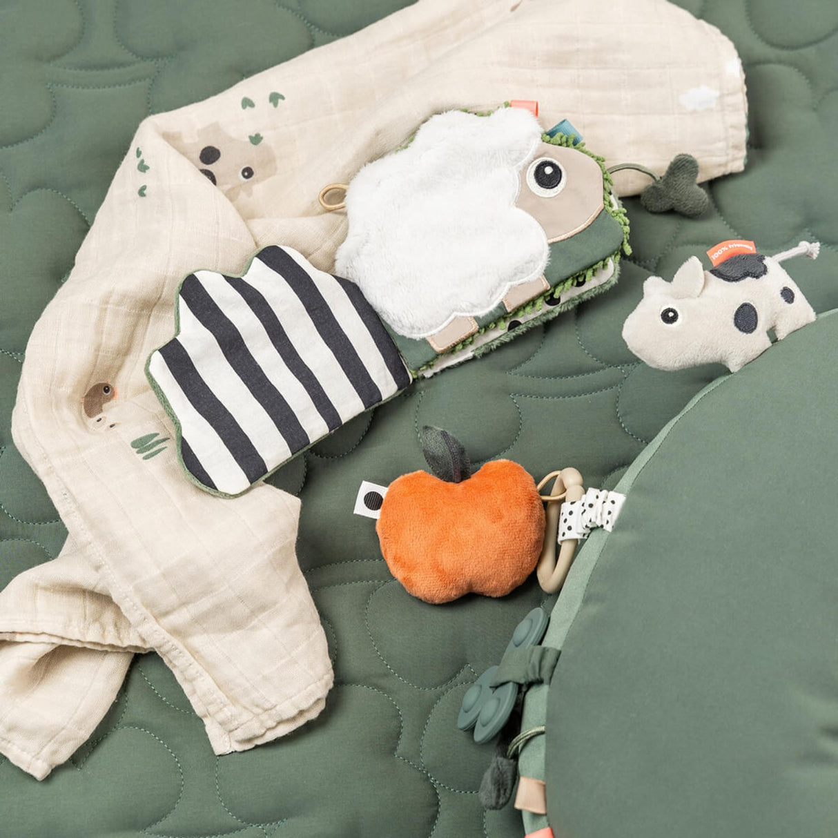 DonebyDeer Colour Mix Sensory Baby Activity Book Tiny farm