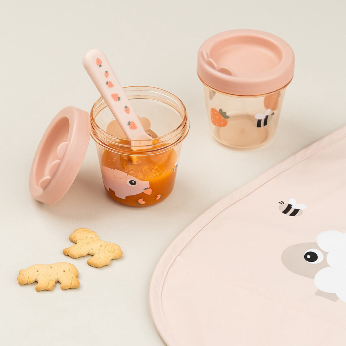 DonebyDeer Powder Baby Food Tub 2 pcs. Tiny farm