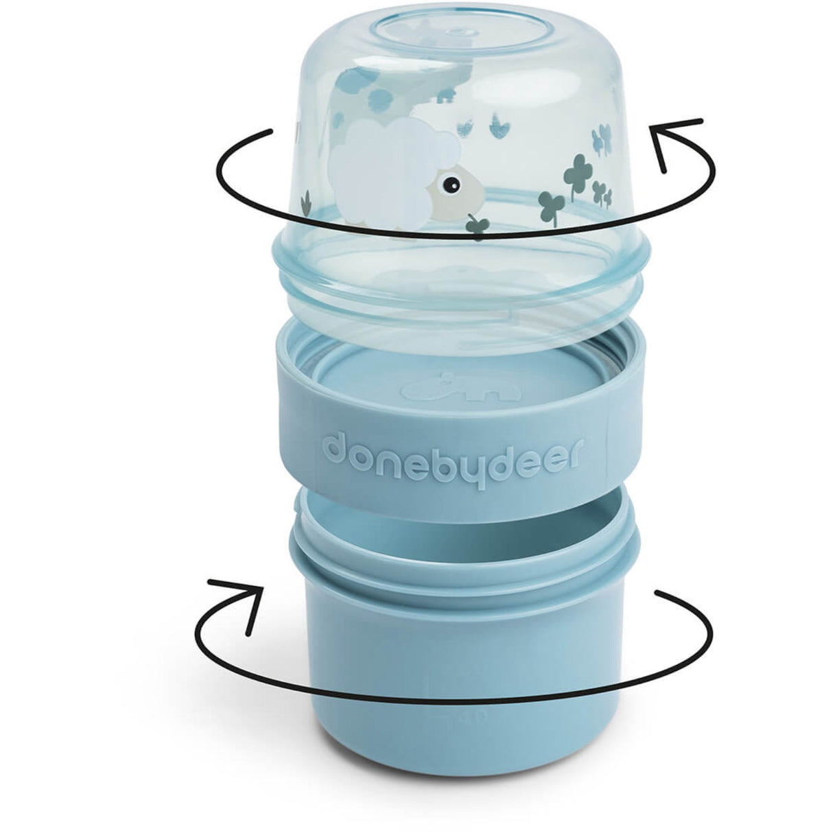 DonebyDeer Blue To go 2-way snack bucket S Tiny farm