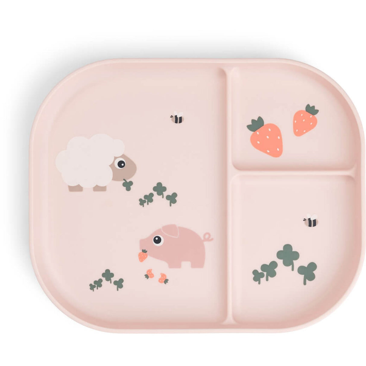 DonebyDeer Powder Foodie Divided Plate Tiny farm