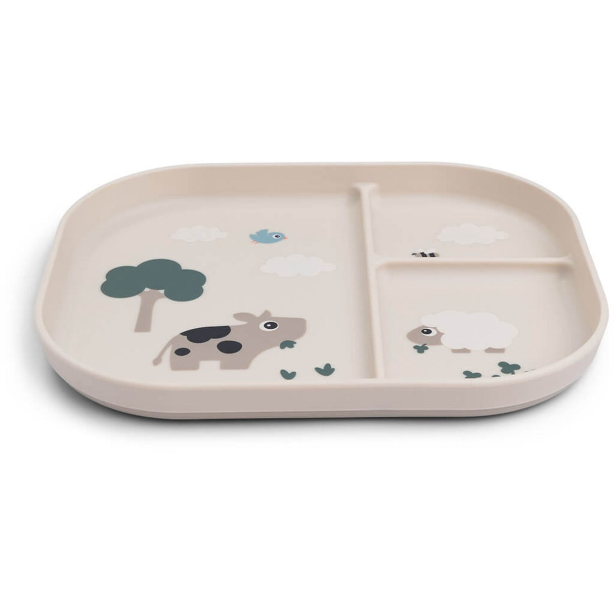 DonebyDeer Sand Foodie Divided Plate Tiny farm