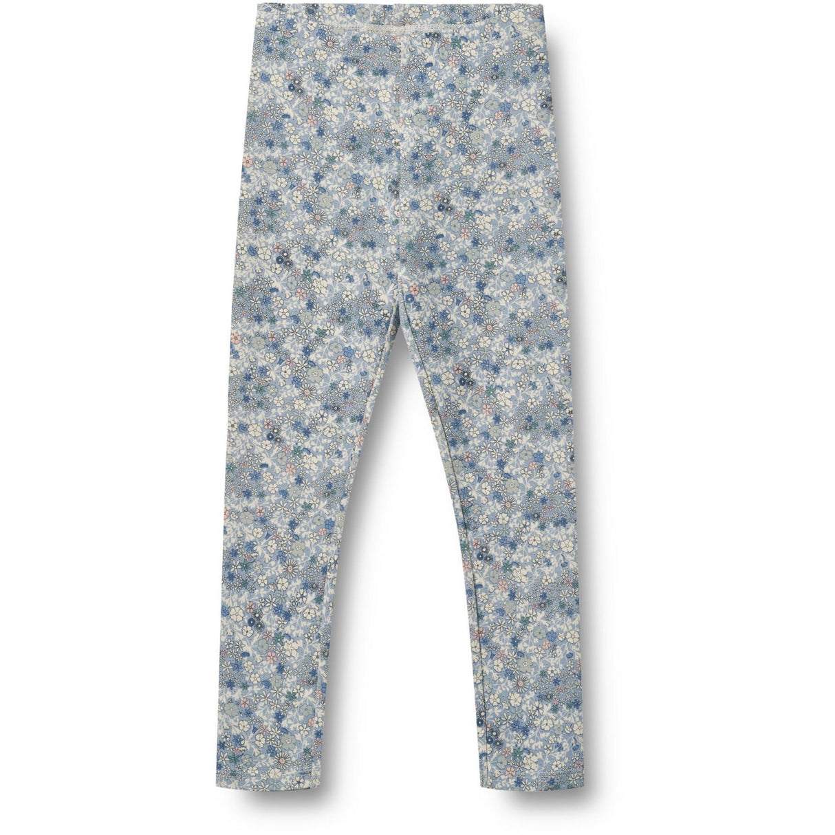 Wheat Blue Summer Flowers Jersey Leggings Jules