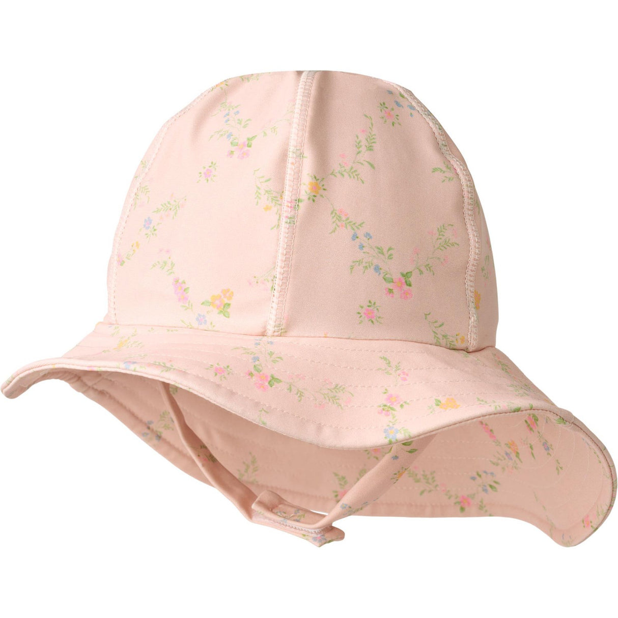 Wheat Powder Checked Flowers Uv Sun hat Bora