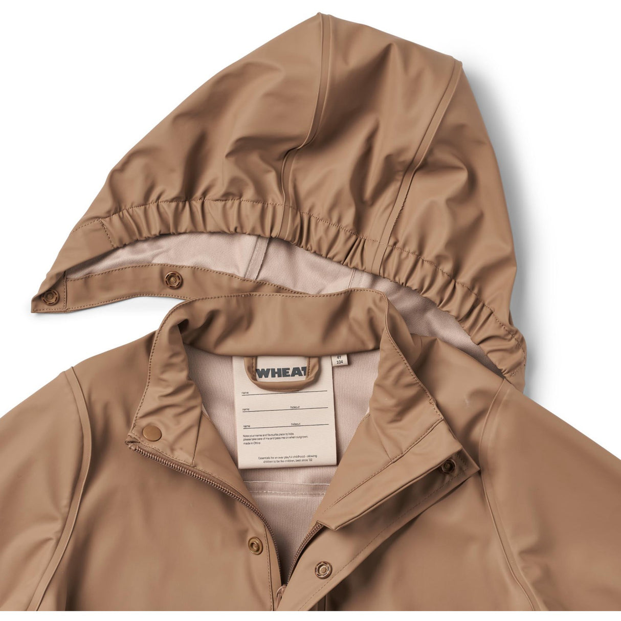 Wheat Hazel Rainwear Ollo Jacket