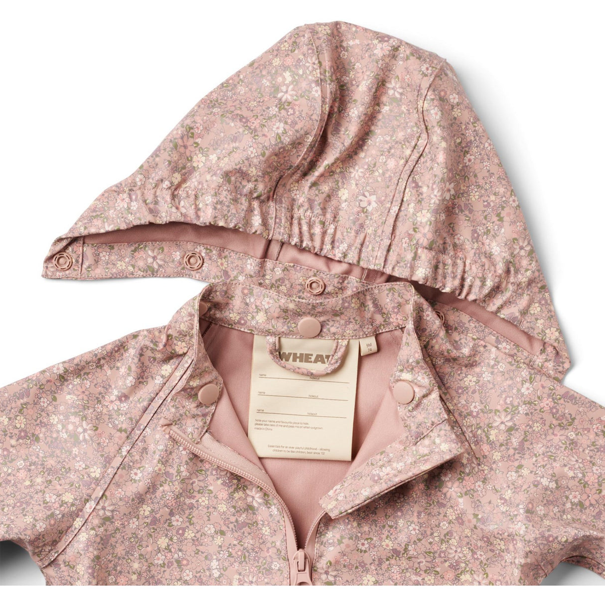 Wheat Powder Flower Meadow Rainwear Chardy Jacket