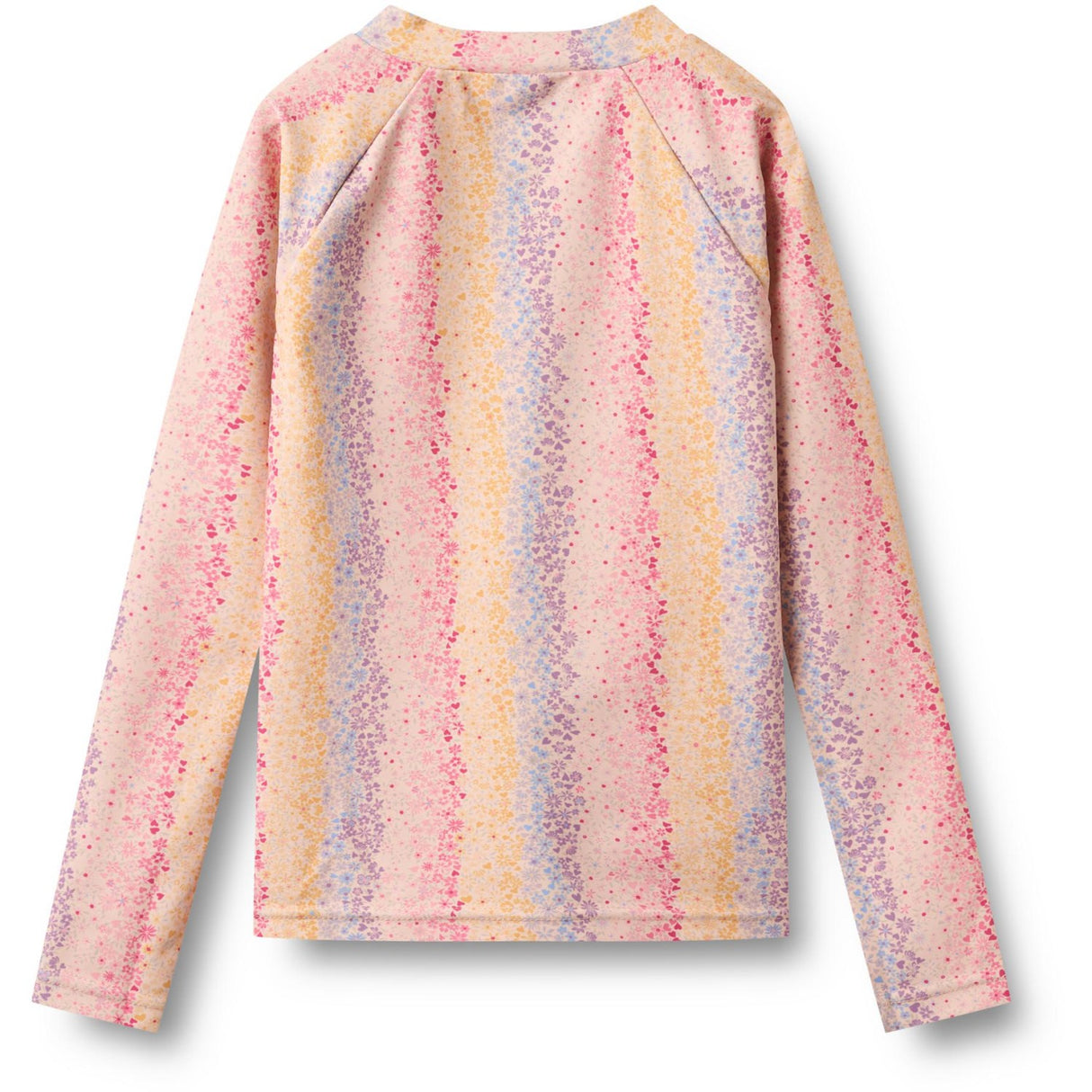 Wheat Multi Rainbow Swim T-Shirt L/S Zip Ada