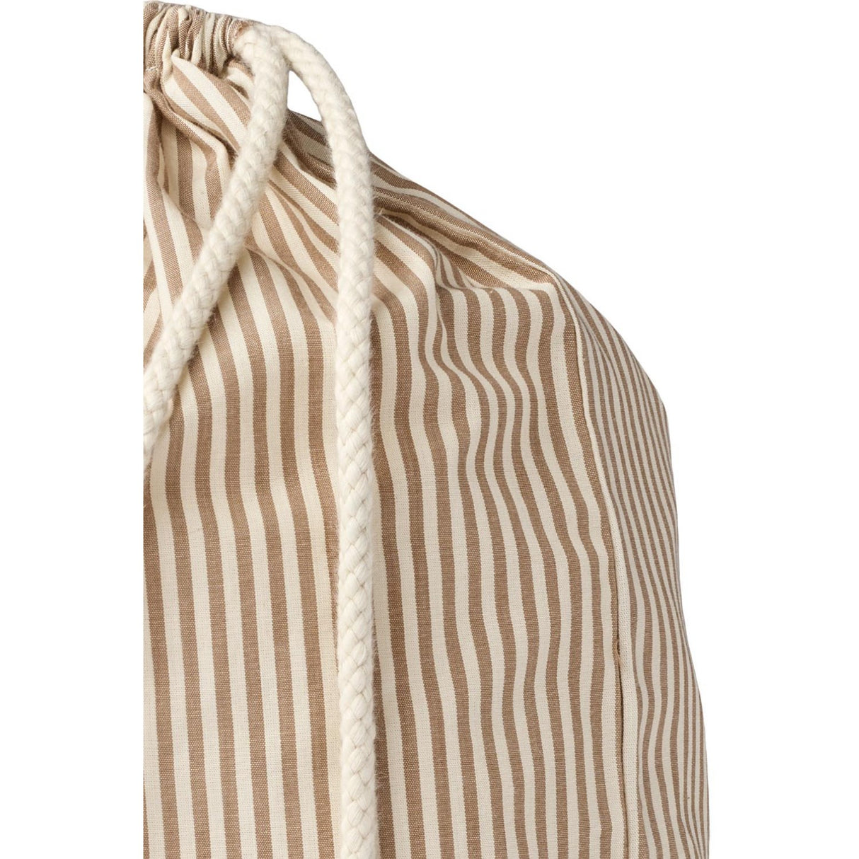 Wheat Cappucino Stripe Gym Bag Yuna