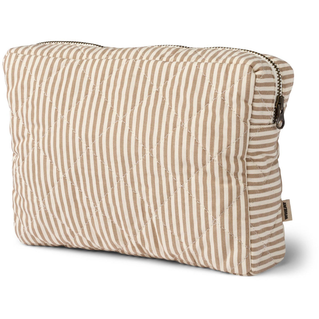 Wheat Cappucino Stripe Wash Bag Small Ziggy