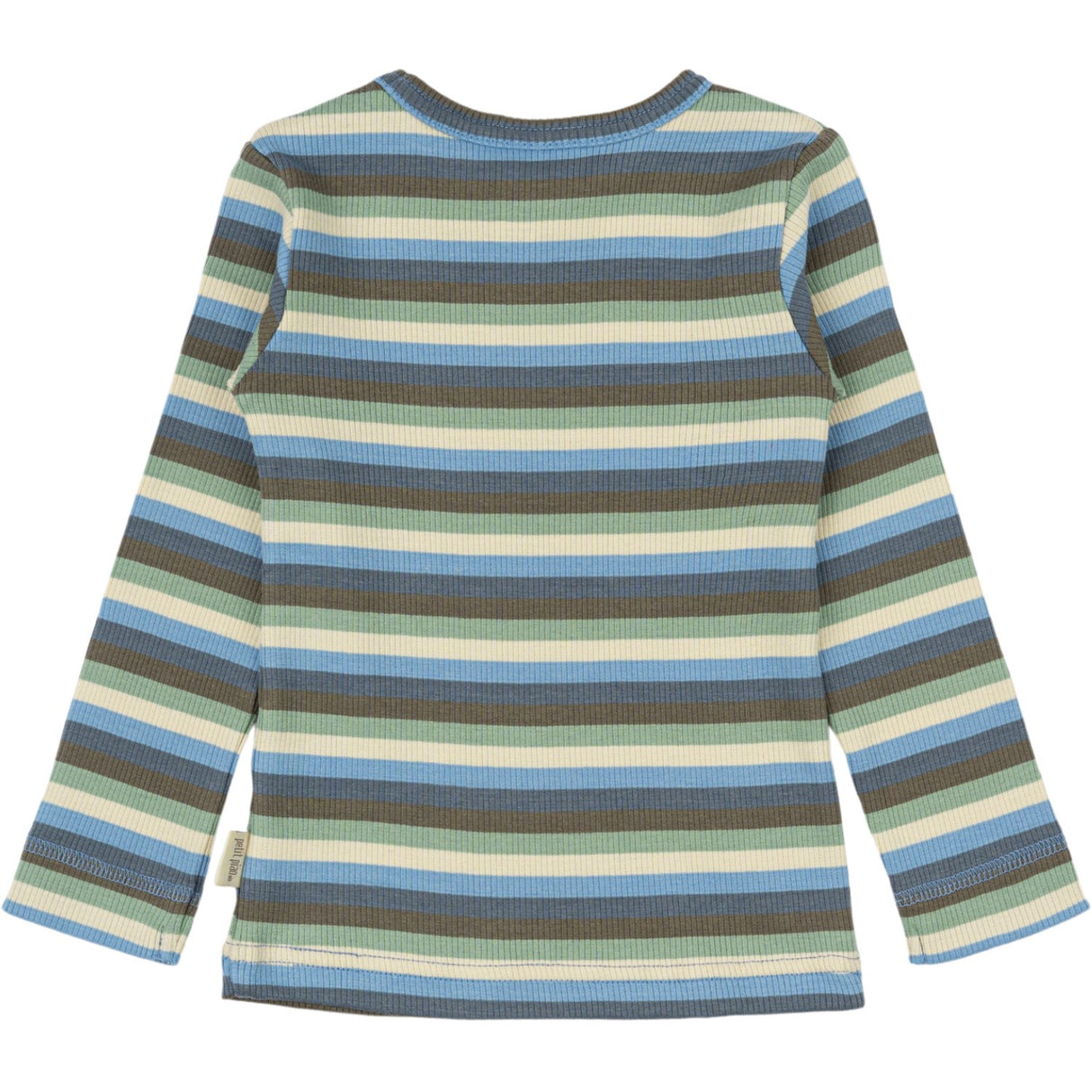 Petit Piao Allure Blue Multi Stripe Blouse Modal Multi Striped
