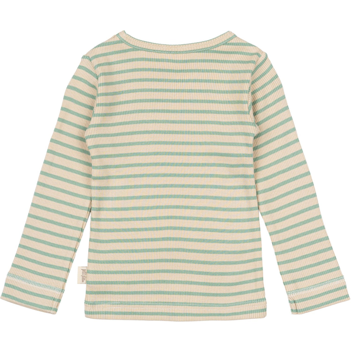 Petit Piao Granite Green/Dark Off White Blouse Modal Striped
