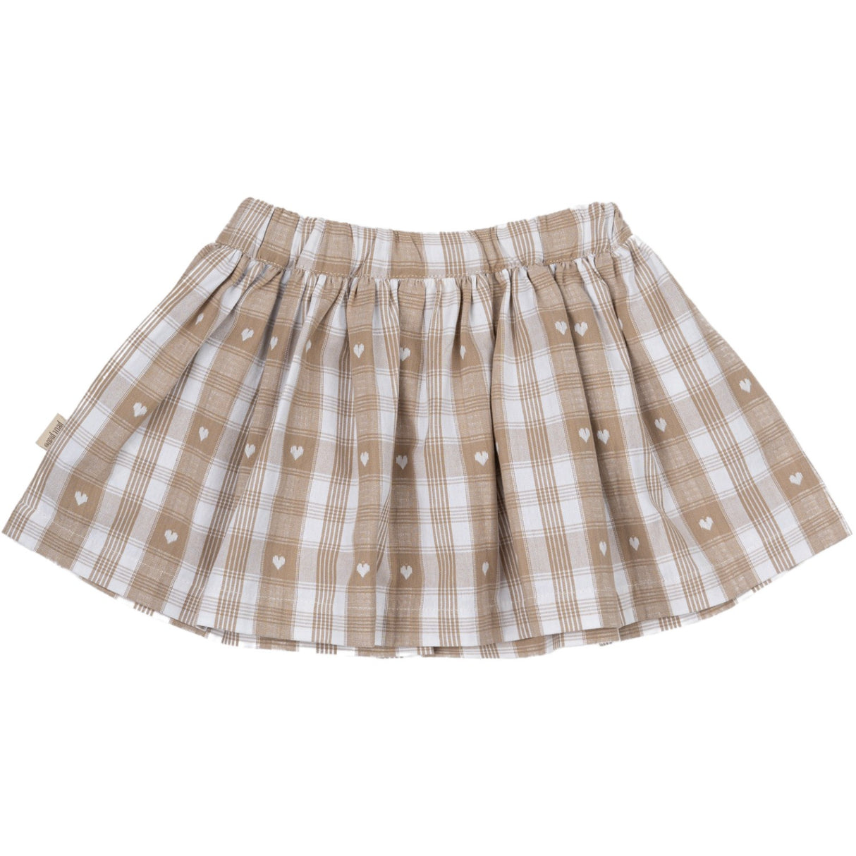Petit Piao Off White Heart Skirt Pocket Woven