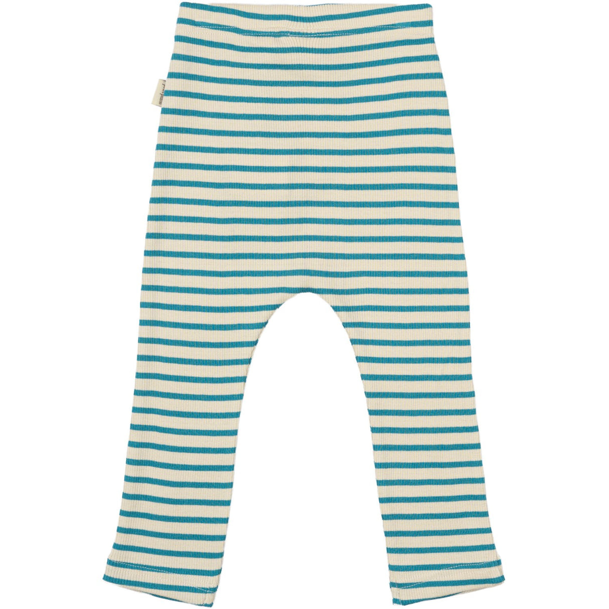 Petit Piao Turquise /Dark Off White Pants Modal Striped