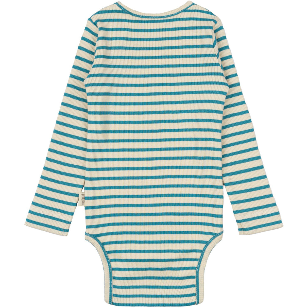Petit Piao Turquise /Dark Off White Body L/S Modal Striped