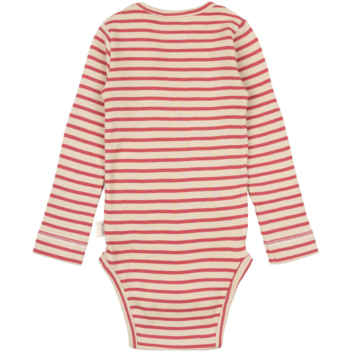 Petit Piao Light Berry/Dark Off White Body L/S Modal Striped