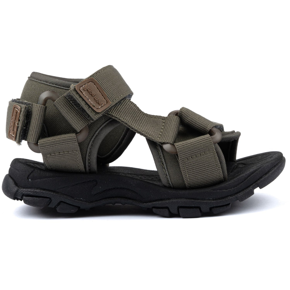 Pom Pom Hunter Green Trecking Sandal Velcro