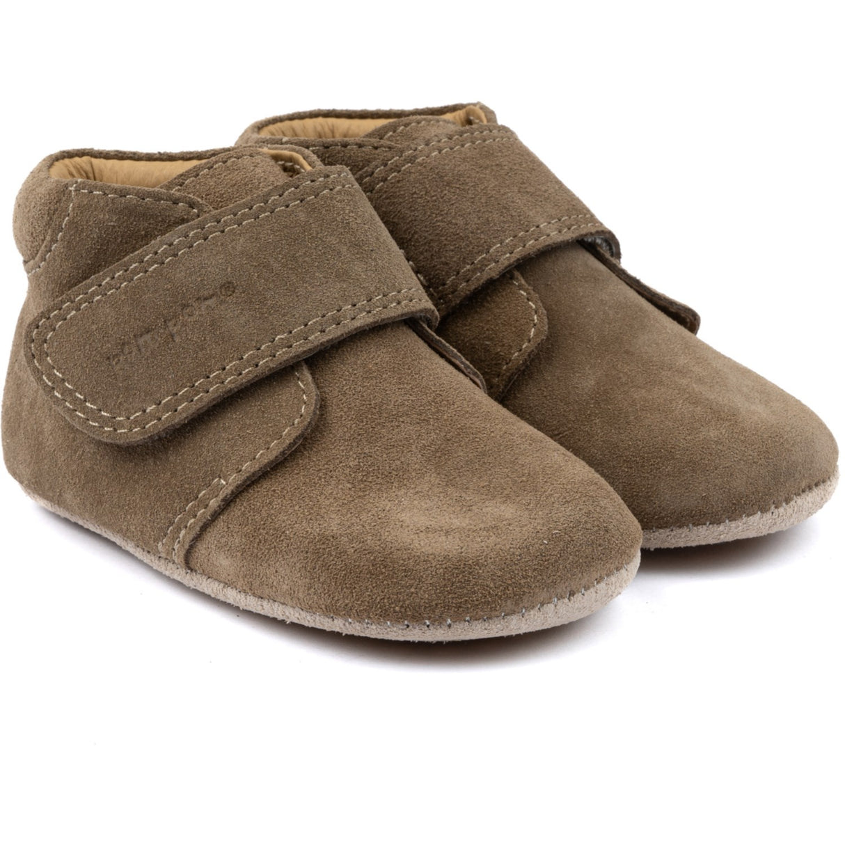 Pom Pom Khaki Suede Beginners™ Shoe Velcro Season