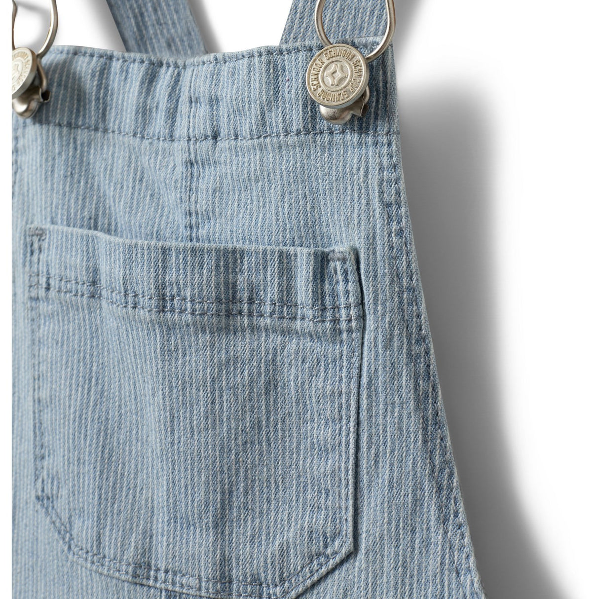 Sofie Schnoor Blue Denim Stripe Dereksb Overalls