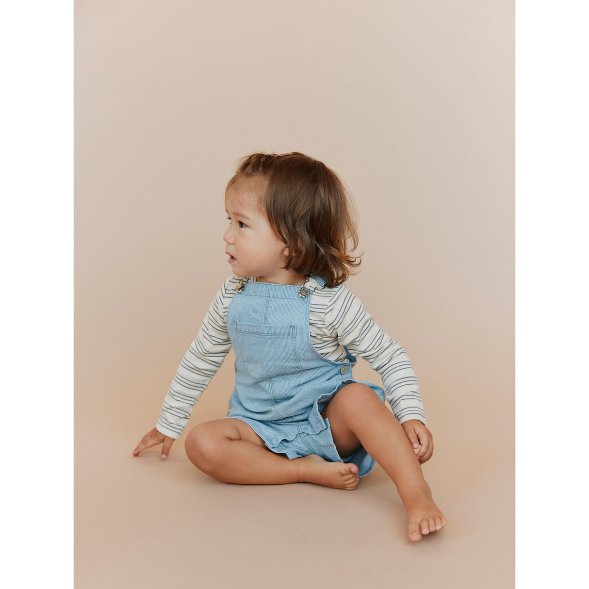 Sofie Schnoor Blue Denim Stripe Dereksb Overalls