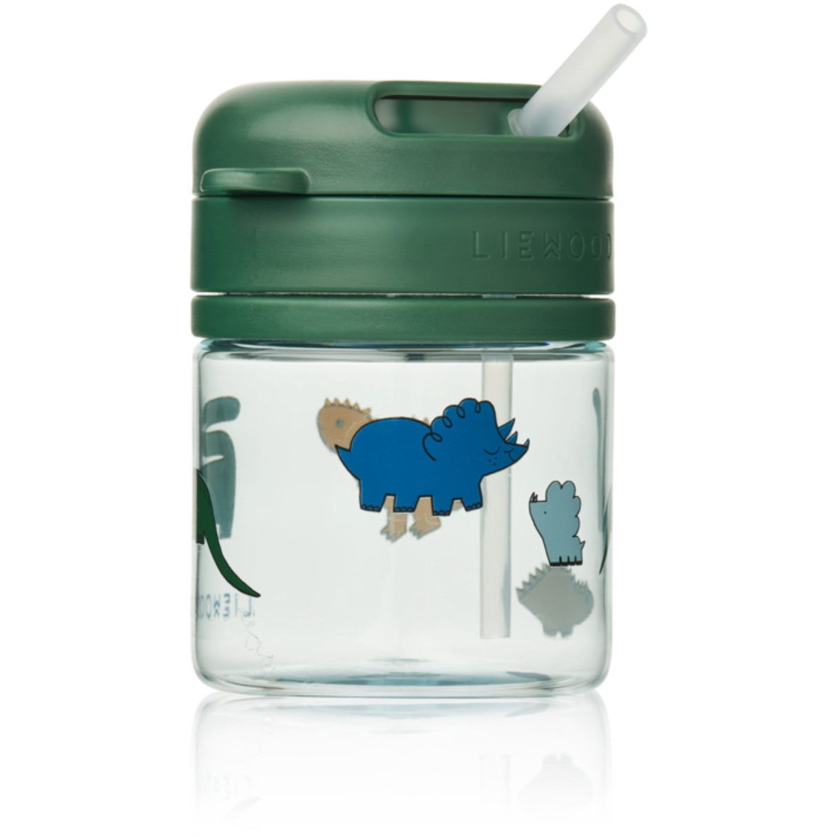 LIEWOOD Dinosaurs / Mist Pavia Tritan Straw Cup 280ml