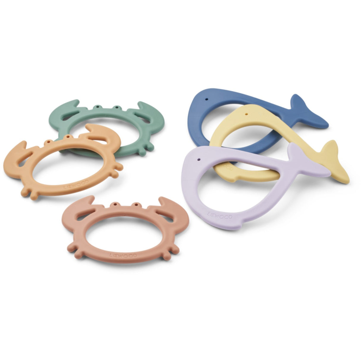 LIEWOOD Peppermint Multi Mix Calisto Sea Creature Diving Toy 6-Pack