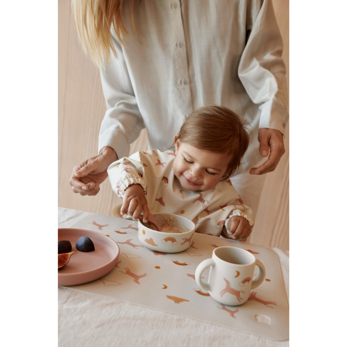 LIEWOOD Dream / Ecru Merle Printed Cape Bib