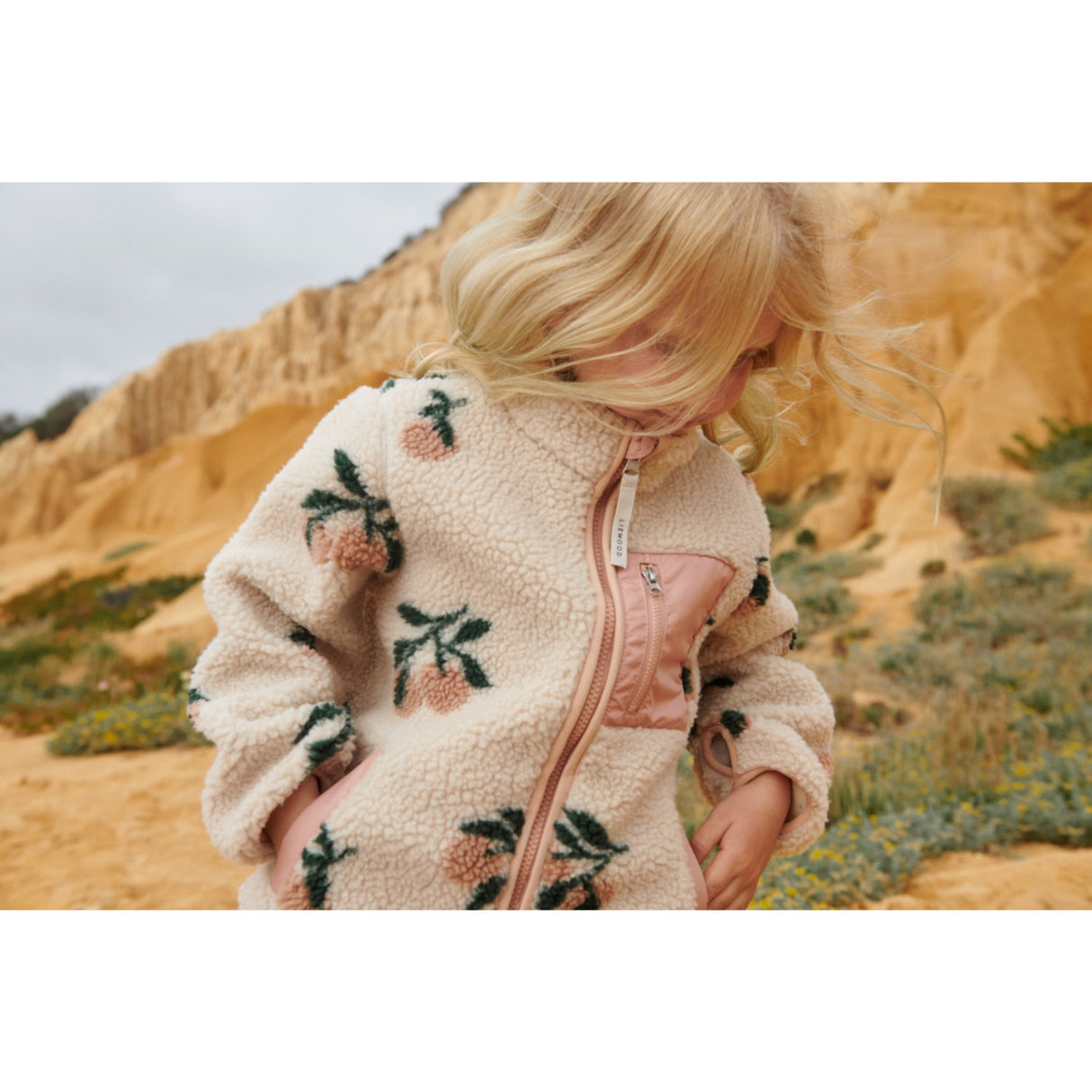 LIEWOOD Peach / Sea Shell Nolan Pile Jacket