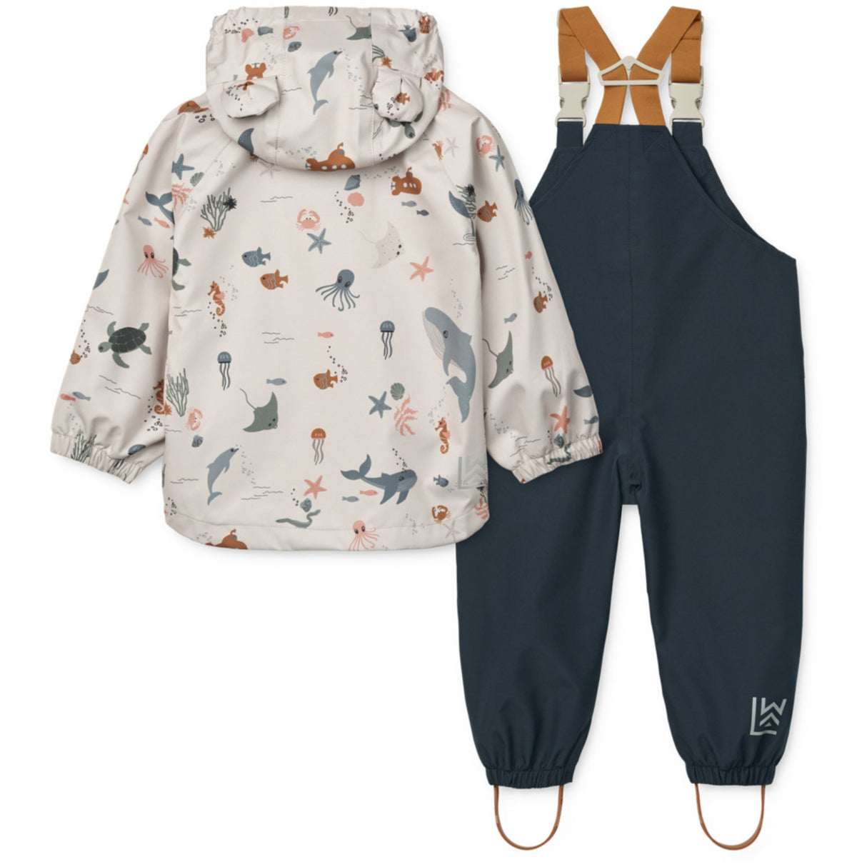 LIEWOOD Sea Creature / Sandy Manu Rainwear Set