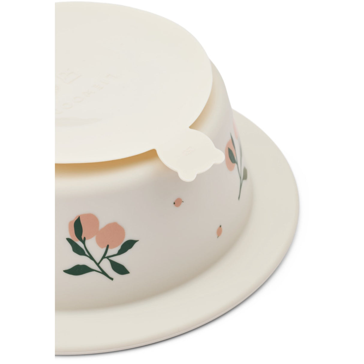LIEWOOD Peach / Sea Shell Peony Printed Suction Bowl 2-Pack