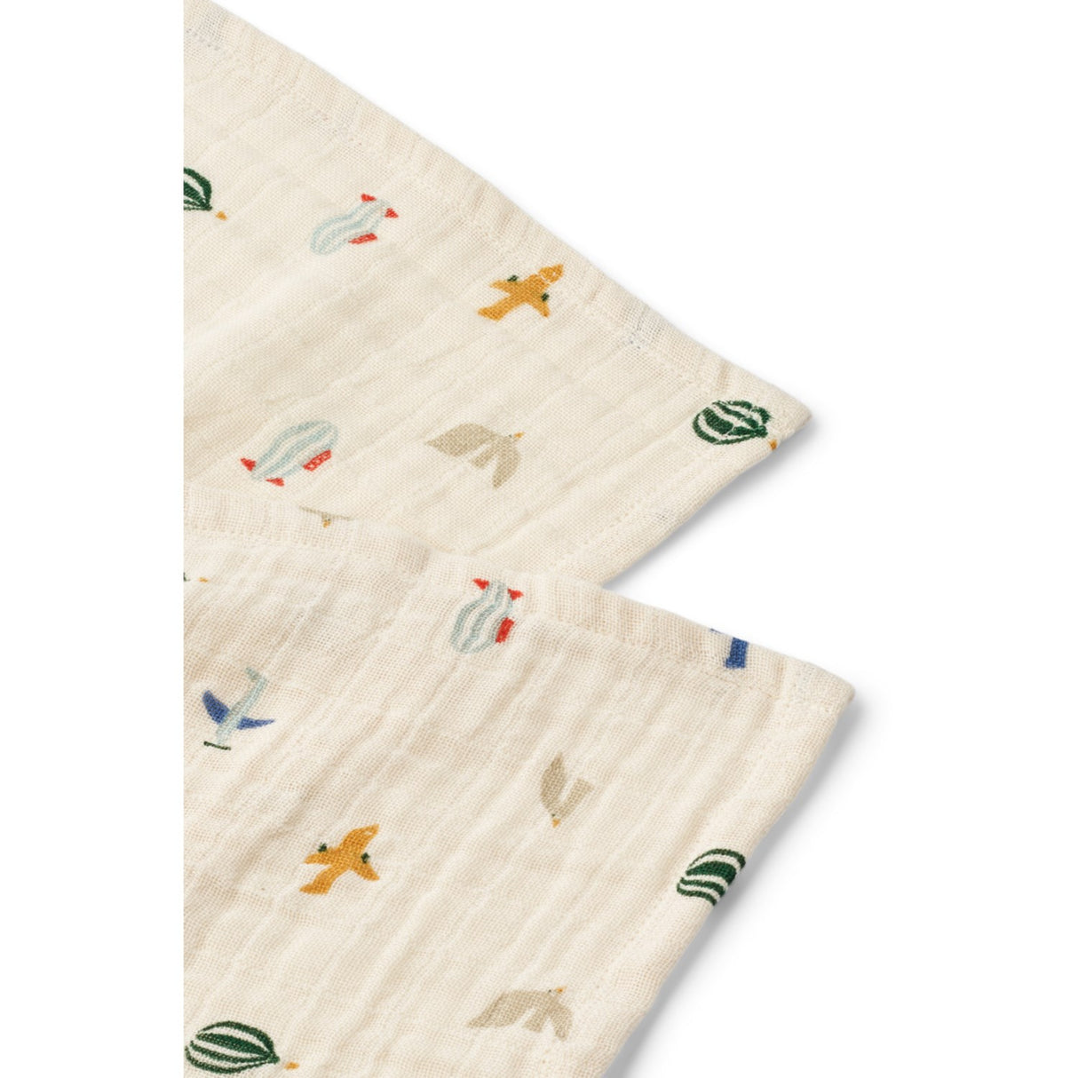 LIEWOOD Aviator / Ecru Lewis Muslin Cloth 2-Pack