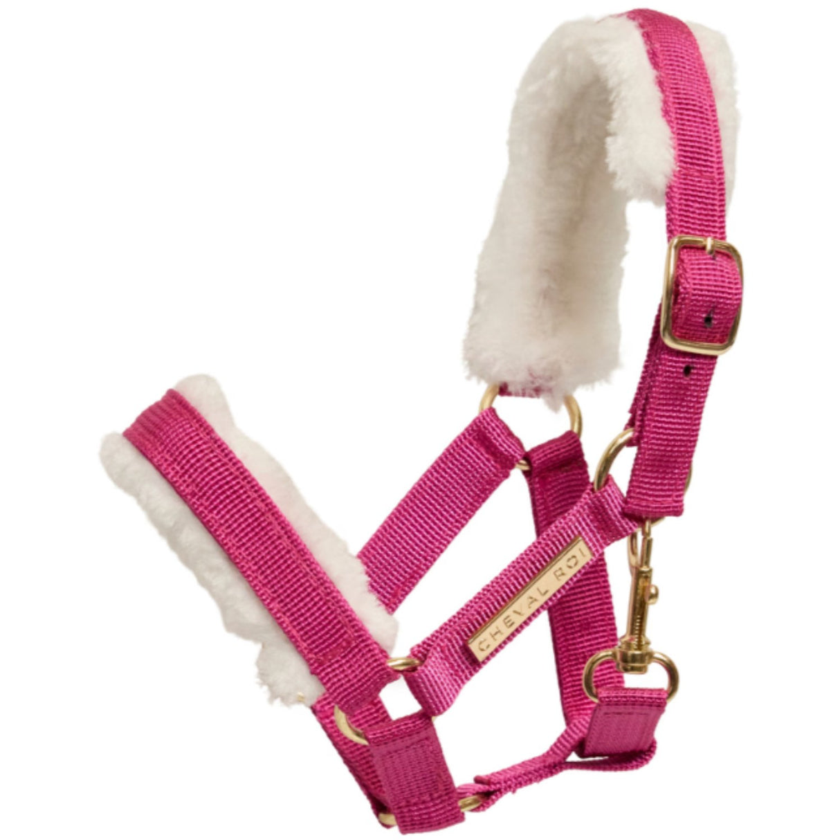 Cheval Roi Halter for hobby horses Raspberry pink