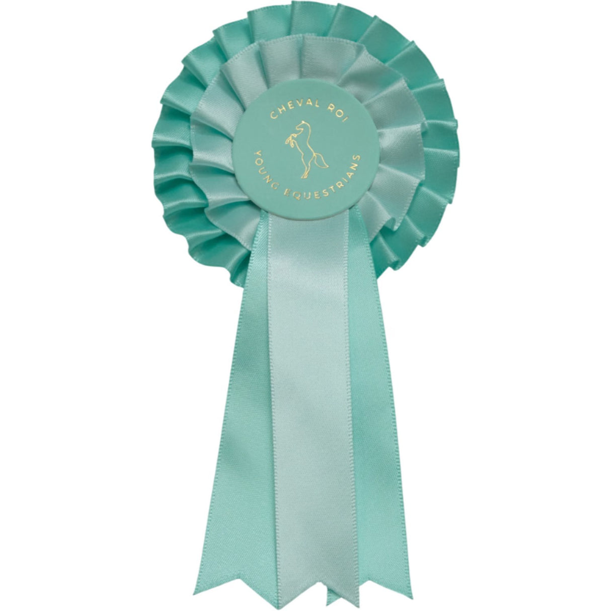Cheval Roi Rosette for hobbyhorse Aqua