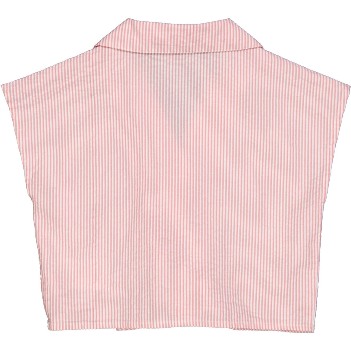 Müsli Balsam Cream/ Bubblegum Seersucker Stripe Crop Shirt