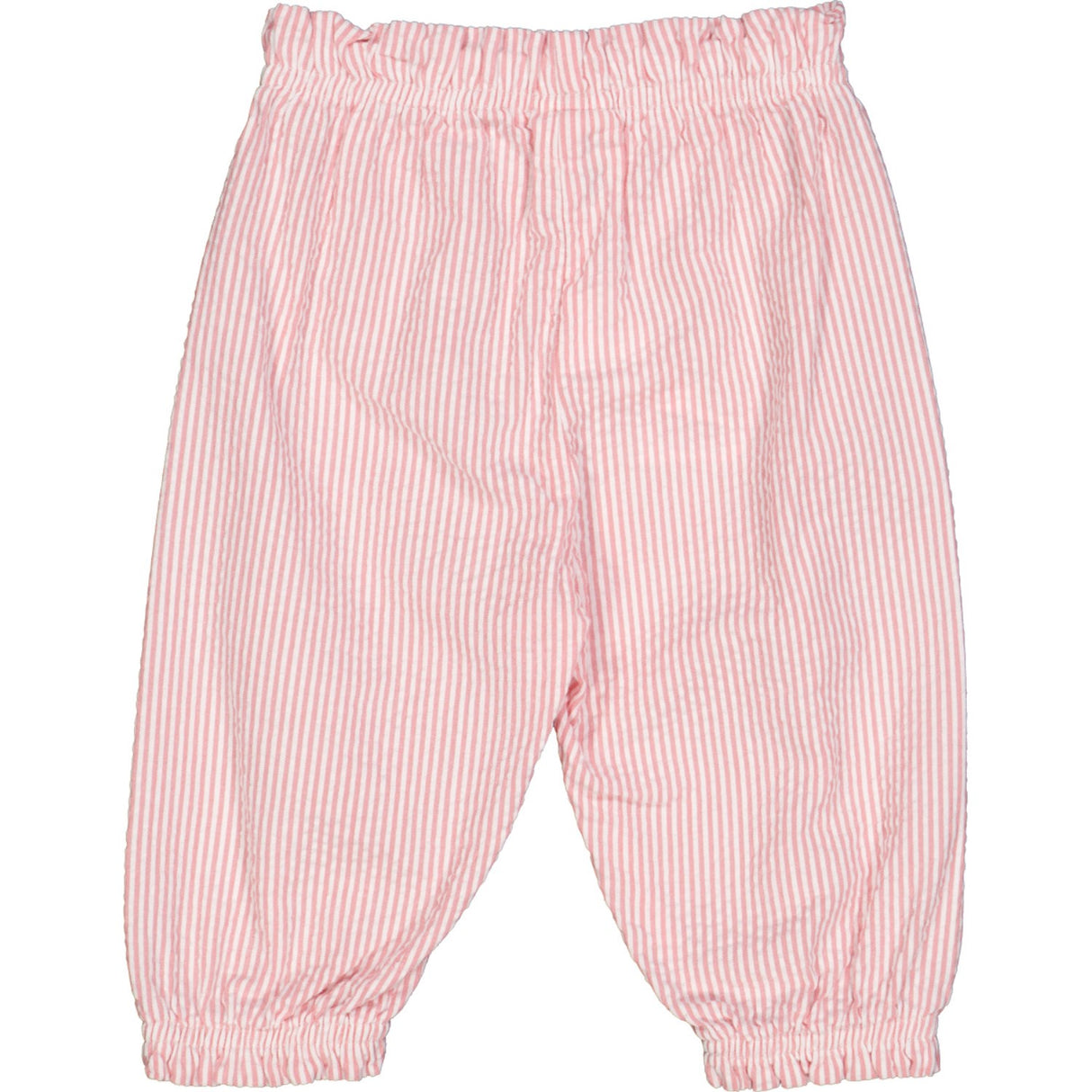 Müsli Balsam Cream/ Bubblegum Seersucker Stripe Flared Pants Baby