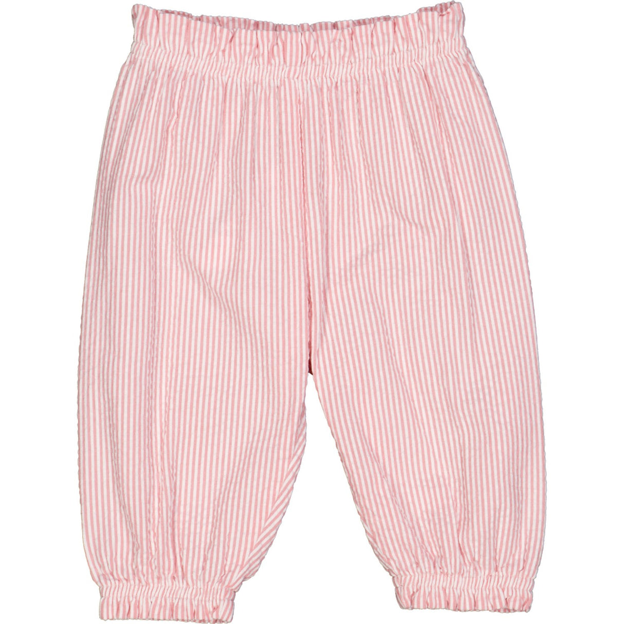Müsli Balsam Cream/ Bubblegum Seersucker Stripe Flared Pants Baby