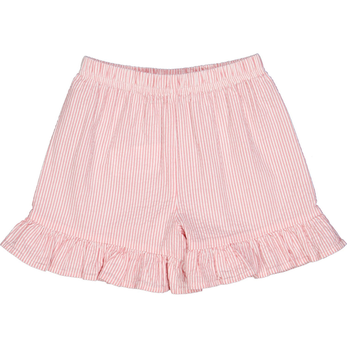 Müsli Balsam Cream/ Bubblegum Seersucker Stripe Frill Shorts