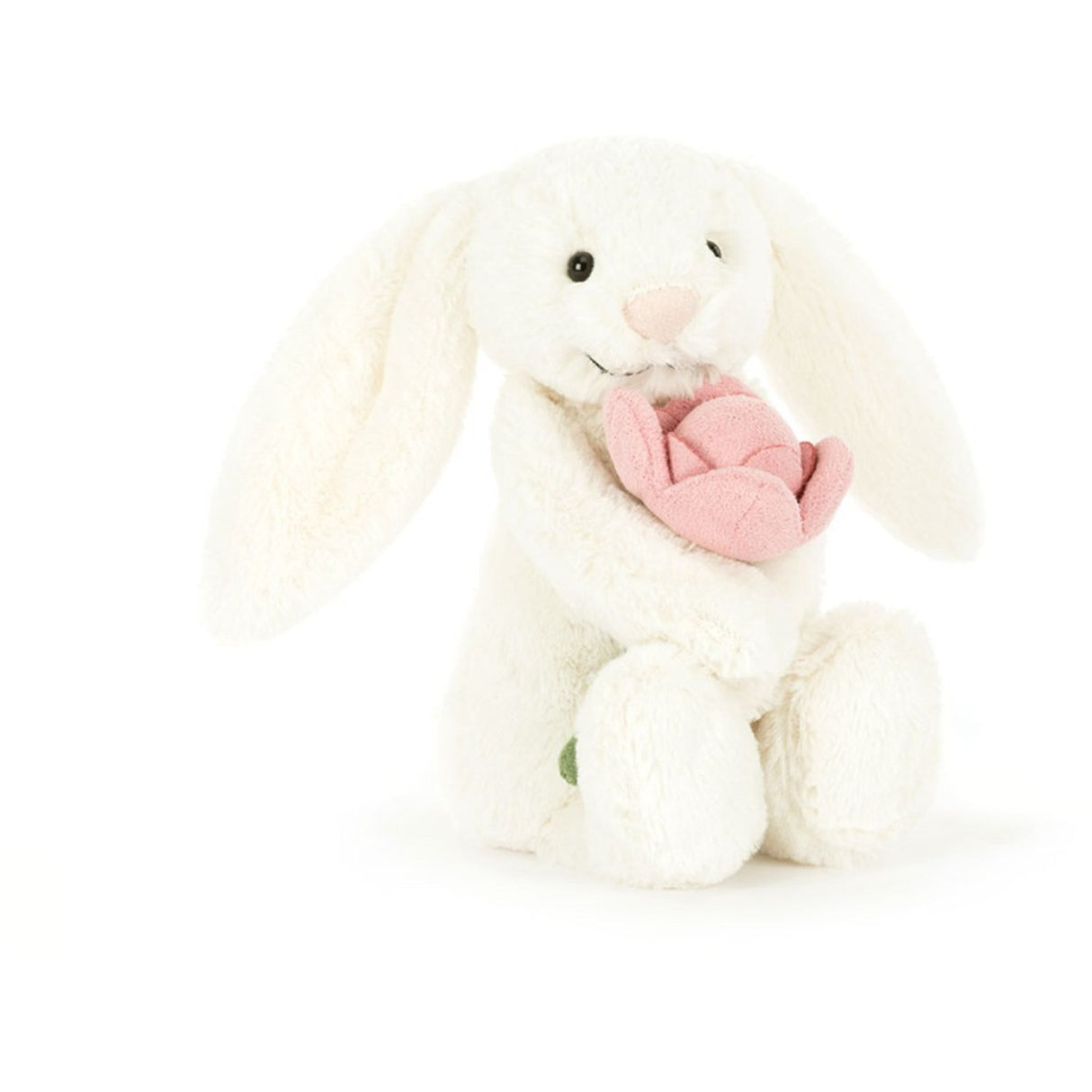 Jellycat Bashful Rabbit Cream w/Flower 18 cm