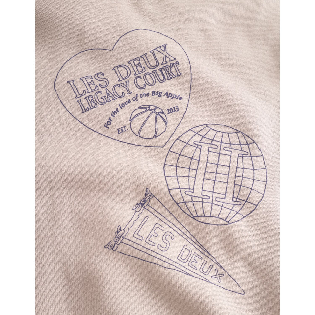 Les Deux Kids Light Sand Atlas Zipper Hoodie