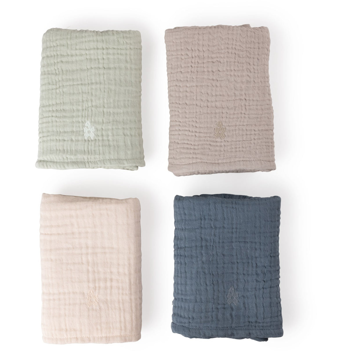 Sebra Rose Nursing Towel 6-layer 2-Pack Muslin