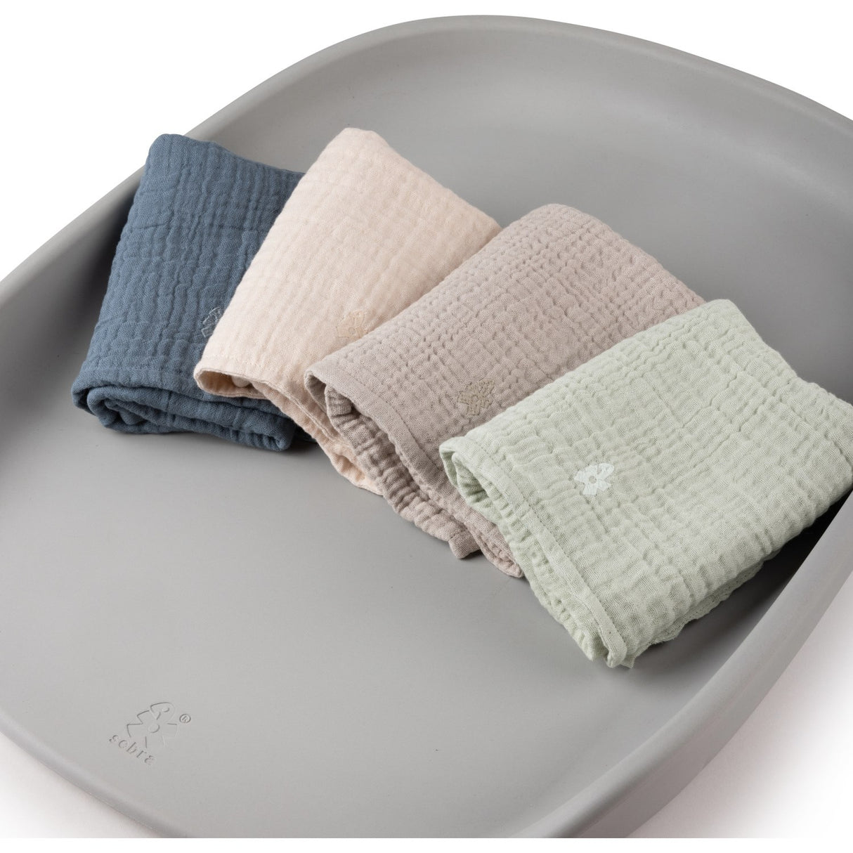 Sebra Rose Nursing Towel 6-layer 2-Pack Muslin