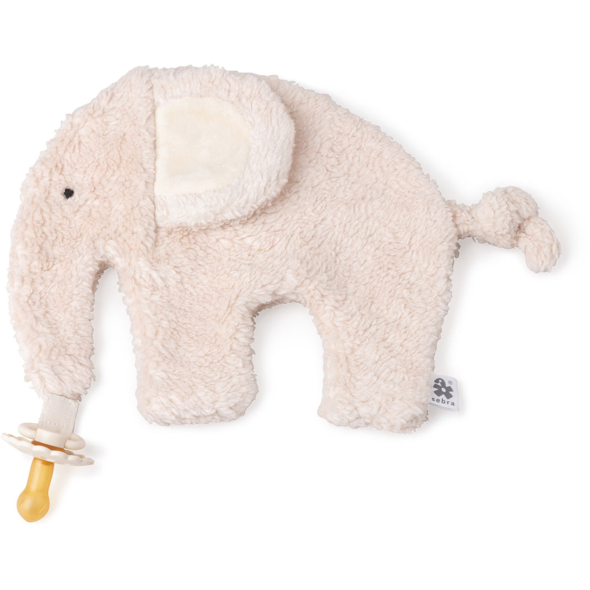 Sebra Birchbark Rose Comfort Blanket With Pacifier Holder Fanto