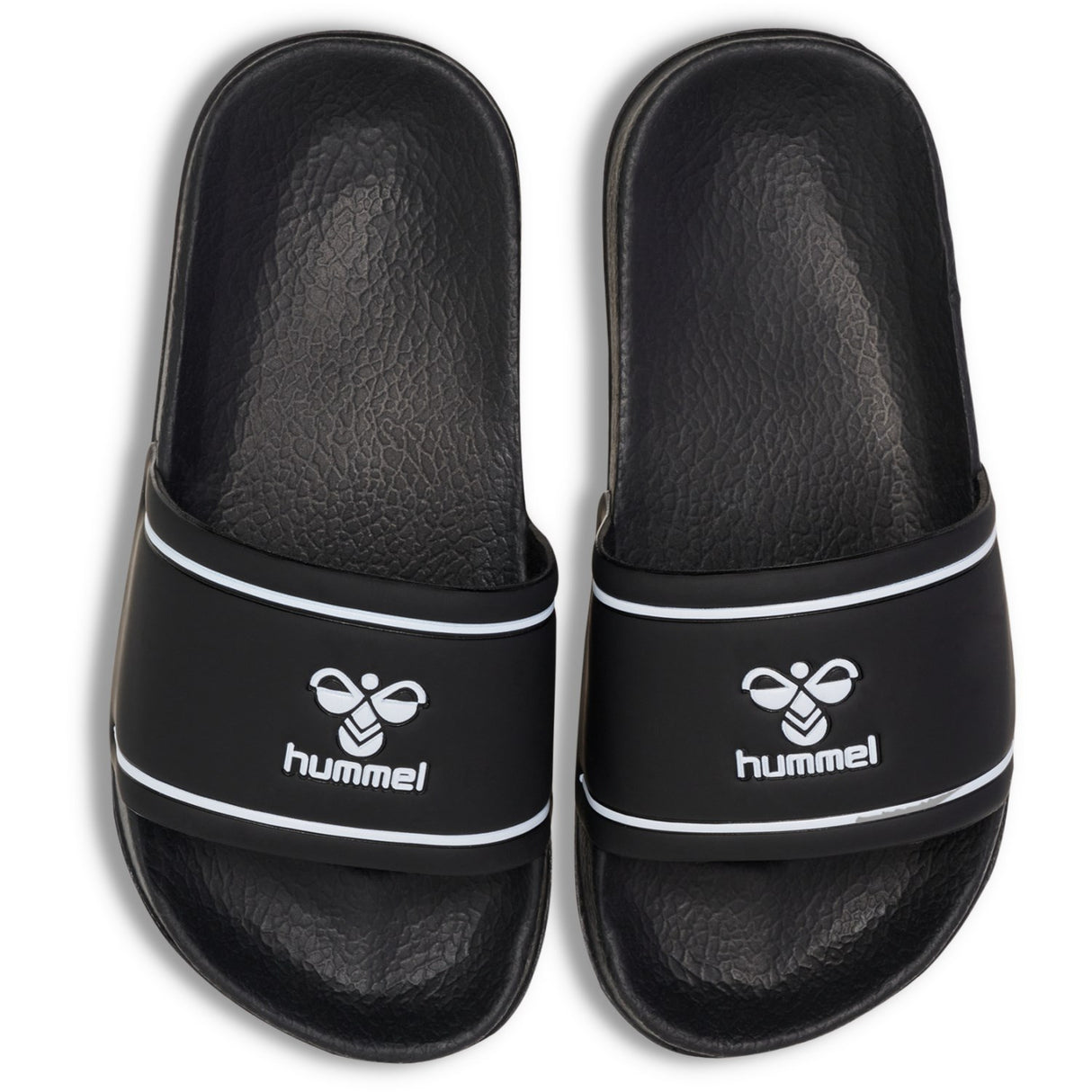 Hummel Black/White Pool Slide Jr