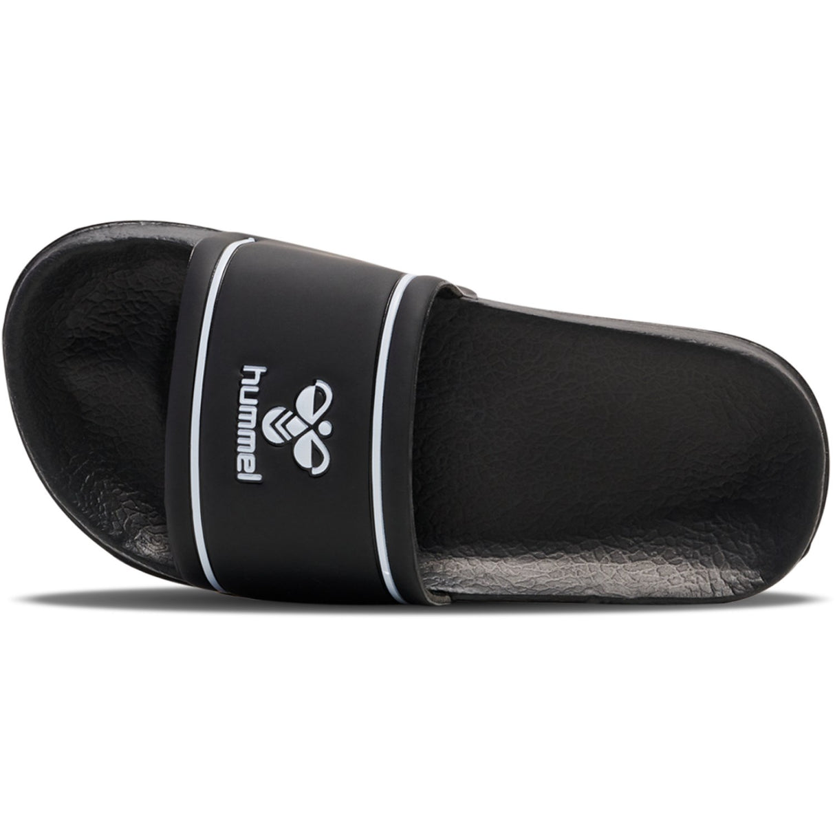 Hummel Black/White Pool Slide Jr
