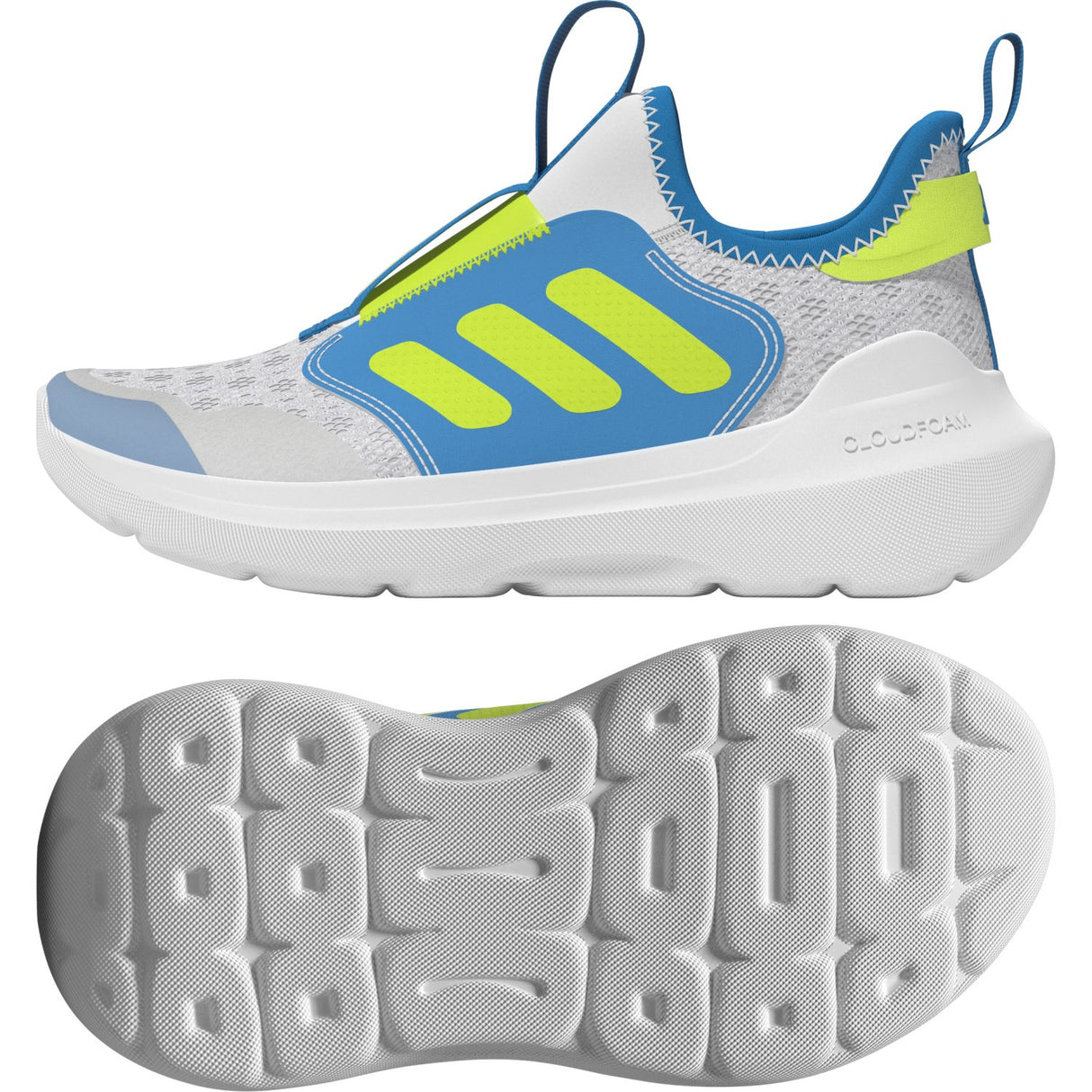 adidas Originals Dash Grey/Lucid Lemon/Solar Blue Tensaur Comfort Ac C Sneakers