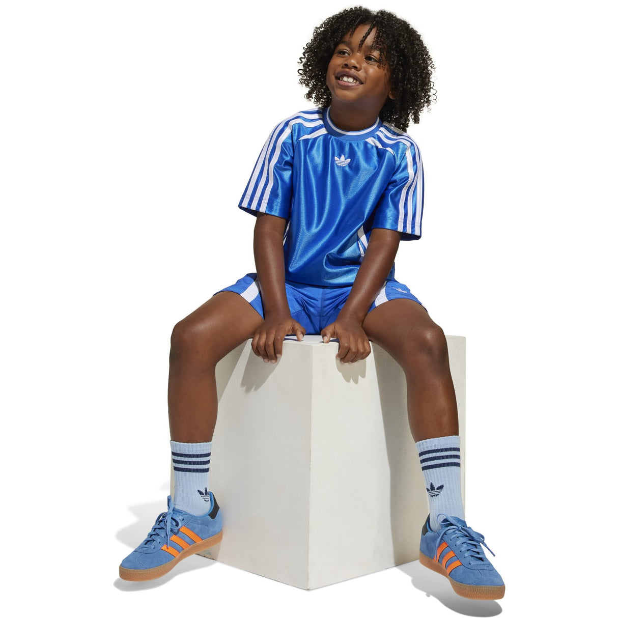 adidas Originals Blue Short Tee Set
