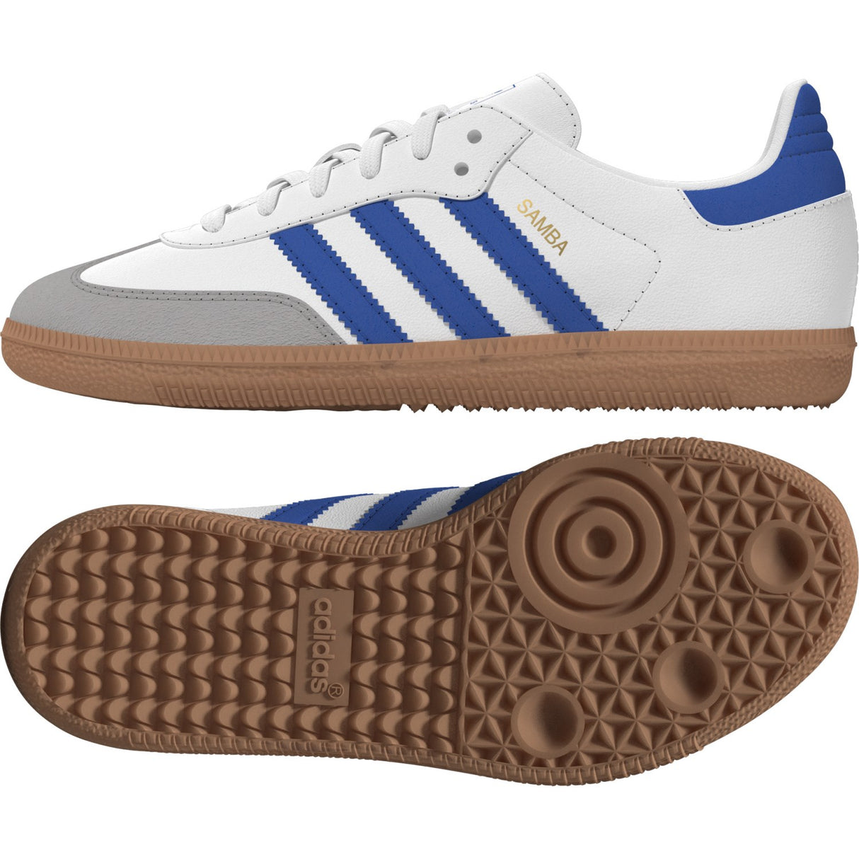 adidas Originals Ftwr White/Blue/Gum 3 Samba Og C Sneakers