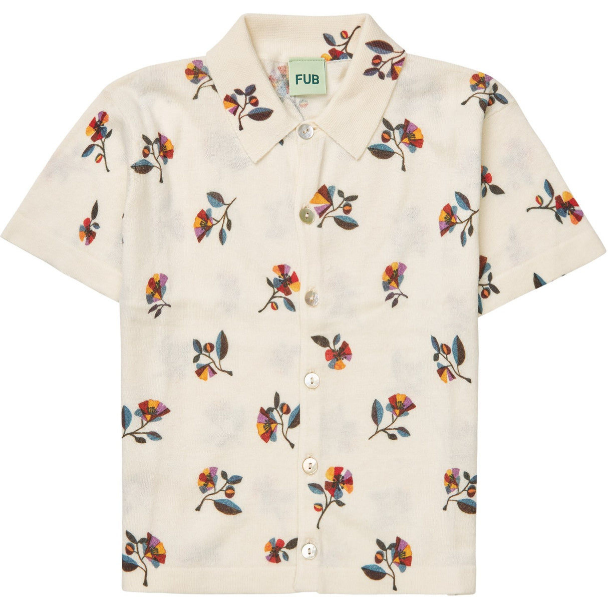 FUB ecru/flower Printed Shirt