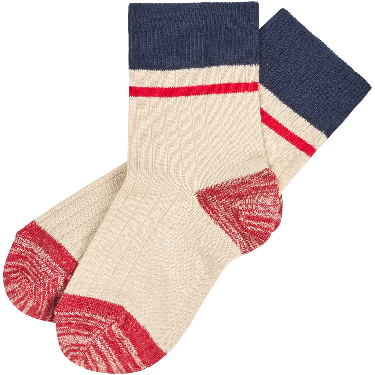 FUB ecru Colour Block Socks
