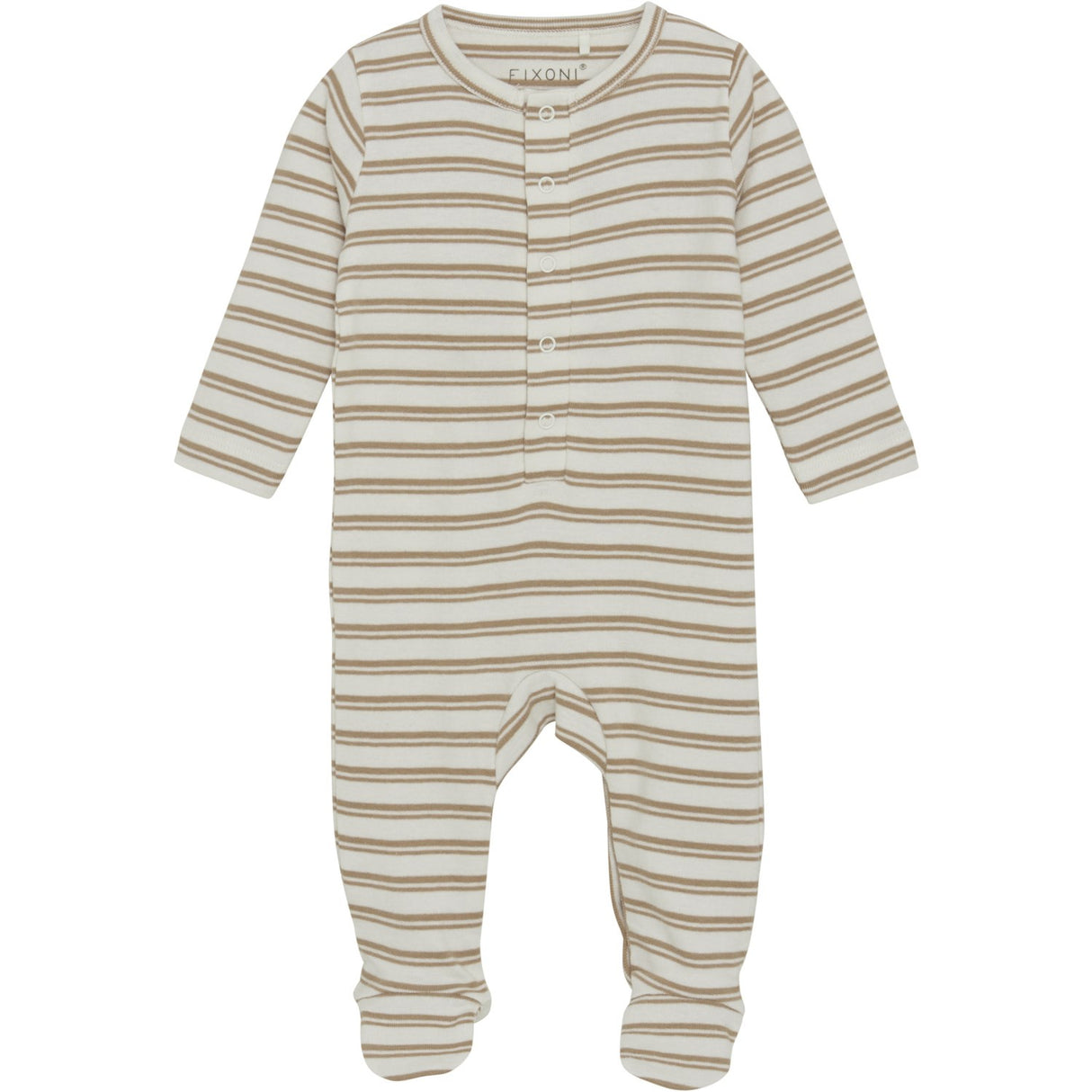 FIXONI Macaroon Romper LS W. Feet Rib