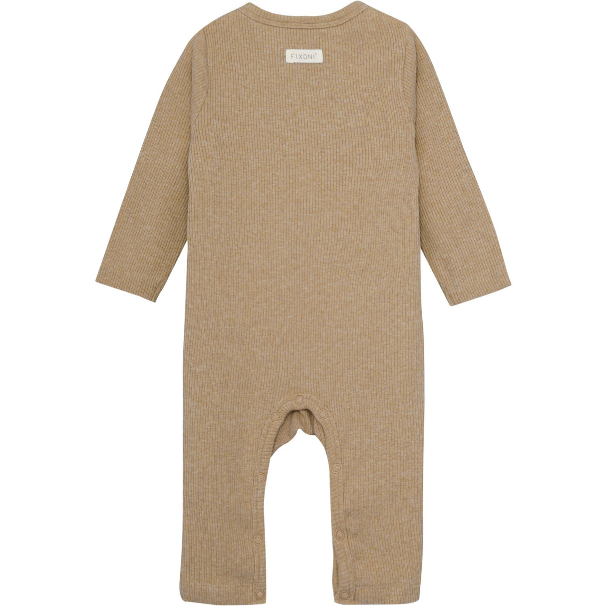 FIXONI Macaroon Melange Romper LS Mélange Rib